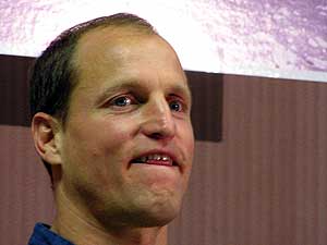 
Woody Harrelson has been both brushing up his hockey skills for his part, and working on the Range speech patterns. (MPR photo/Stephanie Hemphill)