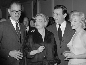 
Arthur Miller's marriage to Marilyn Monroe (far right) in 1956 further catapulted the playwright to fame, though that was publicity he said he never pursued.
 (AFP/Getty Images)