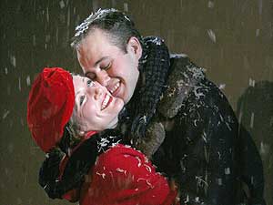 
Theater Latte Da is setting <i>La Boheme</i> in the late 1930's and early 1940's, about 100 years after it was originally set. Artistic Director Peter Rothstein says he believes he's able to capture more of the vulnerability and emotion of the characters by staging <i>La Boheme</i> in a small theater.  (Photo Courtesy of Theater Latte Da)