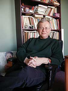 
Music Director Dale Johnson has been with the Minnesota Opera for twenty years - he started out as the pianist. Johnson says he approaches opera very much from a musical point of view, but he believes his opera company also excels at drama. (MPR Photo/Marianne Combs)