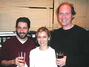 
Thirst Theater founders (from left) Alan Berks, Tracy Maloney and Chris Carlson. Their goals were simple. To create edgier work and bring actors, playwrights and audiences closer together. (MPR photo/Chris Roberts)