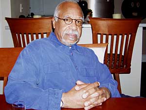 
Marvin Anderson, grandson of Ernest Jones, attended the centennial celebration with his 94-year-old mother.  (MPR Photo/Toni Randolph)