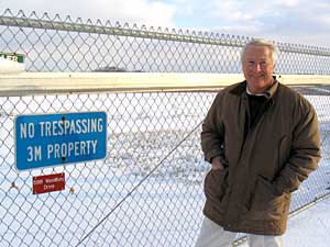 
Stanley Hale has lived near the now-closed landfill in Woodbury for 24 years. He and other residents have tried to get answers from 3M and the MPCA about the potential hazards of the chemical waste dumped there. (MPR Photo/Mike Edgerly)