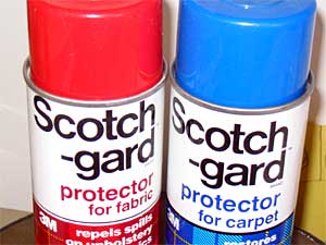 
Scotchgard has been a huge success for 3M over the past 50 years. But the chemicals which make the fabric protector work so well also have been found to remain in the environment for years. (MPR Photo/Mike Edgerly)