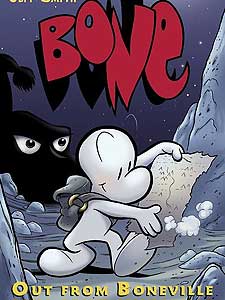 
"Out of Boneville" cover. It's the first in a nine book. series (Image courtesy of Scholastic)