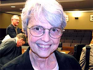 
Rep. Jean Wagenius, DFL-Minneapolis, sponsored one bill, to restrict the use of atrazine.  (MPR Photo/Lorna Benson)