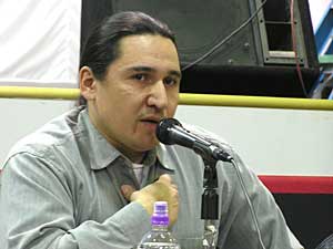 
Red Lake Tribal Chairman Floyd "Buck" Jourdain called the shooting "without a doubt the darkest hour in the history of our tribe."
 (MPR file photo)