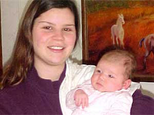 
Ella Sundjalm was born under water.  She weighed 9.15 lbs. (Jessica Sundjalm)