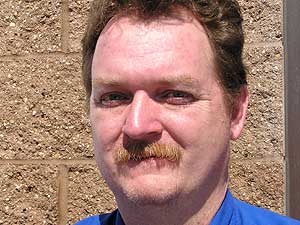 
Dan Olsen will manage Windom's telecommunications system. He says it will begin operation in mid-April. (MPR Photo/Mark Steil)