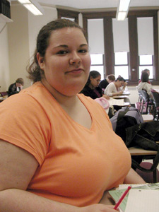 
Freshman Jessica Blum says she does not want to see the General College change. (MPR Photo/Marisa Helms)