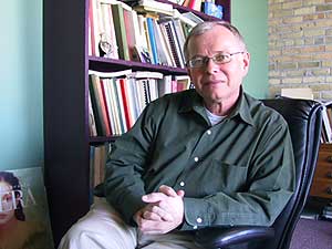 
Minnesota Opera Artistic Director Dale Johnson says the themes of "The Grapes of Wrath" are still relevant today. (MPR photo/Karl Gehrke)