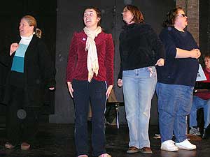 
Colder by the Lake's production of "Phantom of the NorShor" features professional vocalists and actors from Duluth's active theatre scene. (MPR Photo/Stephanie Hemphill)