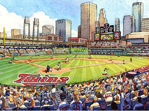 
Home and third-base side seats would get a view of downtown Minneapolis. (Photo: Minnesota Twins)