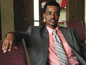 
Robsan Etana is helping collect stories from Oromo immigrants in Minnesota to document human rights abuses in Ethiopia. (MPR Photo/Art Hughes)