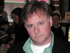 
Actor, writer, director and filmmaker Patrick Coyle. Coyle arranged a reading of his new screenplay at a coffehouse in downtown Minneapolis which led to an offer from a prominent producer. (MPR photo/Chris Roberts)