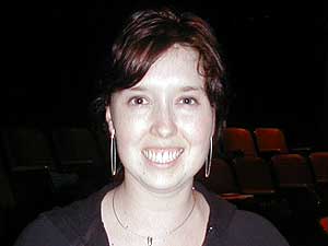 
Director Annaliese Stuht did some directing in college, but is looking for more experience. She says her experience with Theatre Unbound's "Directors' Gym" project stretched her to think creatively and incorporate movement into her work in new ways. (MPR Photo/Marianne Combs)