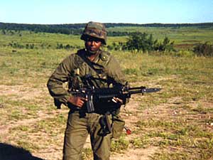 
Adan says he admired what the Kenyan government and the United Nations did for his family and other Somali refugees. He says he joined the U.S. Army so he could help today's victims of war.  (Photo courtesy of Abdirahman Adan)