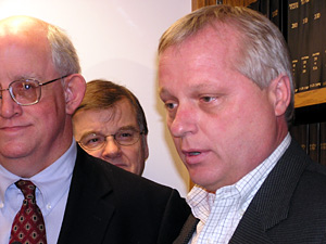 
Canterbury President Randy Sampson says he's encouraged that GOP lawmakers in both the House and Senate are committed to a pure racino and have suggested that that option has the best chance of passing this year.

 (MPR Photo/Tom Scheck)