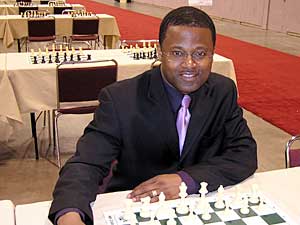 
Maurice Ashley is one of the tournament's organizers. He's also the first, and only, African-American chess grandmaster. (MPR Photo/Greta Cunningham)