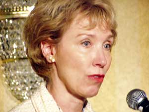 
State Education Commissioner Alice Seagren says teacher strikes harm students' education, and should not be allowed. (MPR file photo)