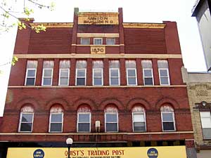 
The Union Building was constructed in 1890 and was recently purchased by preservationist Kay Hegge. (MPR Photo/Bob Reha)