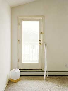 
Door in the wall. Marcheti initially resisted the idea of photographing the apartment interiors he paints.  (Image courtesy of Anthony Marchetti)