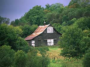 
This small multiuse barn was built in the 1920s in Aitkin County in north central Minnesota. (Photo by Doug Ohman from the book "Barns of Minnesota")