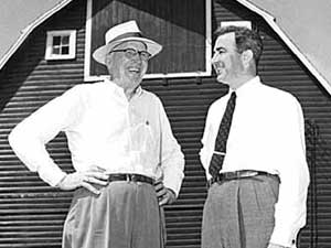 
McCarthy and his father, Michael, in 1958. (Photo by Perrone Inc., courtesy of the Minnesota Historical Society)