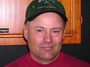 
Garth Lussier, who's a cow-calf rancher in Manitoba, says ranchers are frustrated because the U.S. market is closed to livestock from Canada. (MPR Photo/Bob Reha)