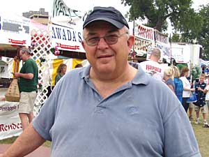 
Larry Rufledt says he's not in need of the services that have been cut, such as drivers license renewals. He believes legislators are aware that the shutdown has limited effects. "And that may be why they did it," he says. (MPR Photo/Annie Baxter)