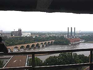 
The Guthrie Theater and Mill City Museum are two cultural institutions now making their home on the Minneapolis riverfront. As the theaters and museums have expanded, so have condominiums as more people are choosing to live nearer to the downtown nightlife. (MPR Photo/Marianne Combs)