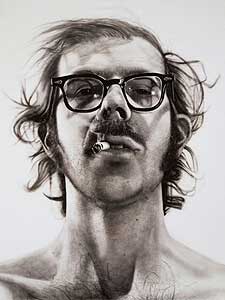 
The Walker Art Center bought Chuck Close's "Big Self-Portrait" in the late 1960s. It was the first of dozens of pictures of himself he has created in the years since. (Image courtesy of the Walker Art Center)