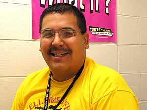 
Chris Jourdain worked as a mental health counselor over the summer on the reservation. Jourdain says many students and families are still suffering from trauma, but he believes most kids are ready to head back to school. (MPR photo/Tom Robertson)