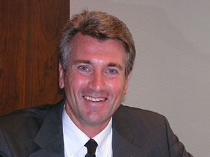 
R.T. Rybak opposed public funding for stadiums when he first ran in 2001.  He now says the Hennepin County proposal is good for the city.   (MPR Photo/Tom Scheck)