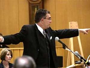 
Vang's defense attorney Steven Kohn says the prosecution can't prove that Vang shot first. "In the courtroom, the tie goes to the defendant,"  Kohn said. 
 (AP Photo/Jeffrey Phelps, Pool)