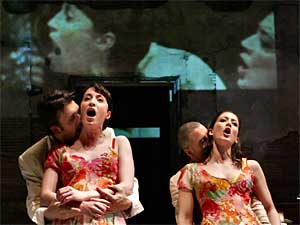 
Performers in Theatre de la Jeune Leune's production of "Maria de los Buenos Aires." Jeune Leune is one of 58 professional theaters eligible for honors in the Ivey Awards. (Image courtesy of Theatre de la Jeune Leune)