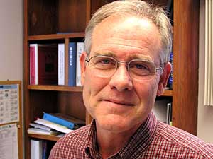 
Tim Browning is the DNR trails and waterways manager for Minnesota's northwest region. Browning says DNR staff are still working through how the new north of Highway 2 law will affect trail management.  (MPR photo/Tom Robertson)