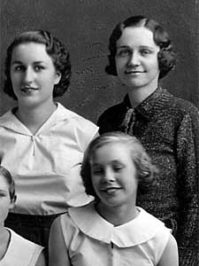 
Lila Reiersgard, top right, shown here in 1936, started the winning tradition and coached for the first seven years of the streak. (Photo courtesy of Dorothy McIntyre)