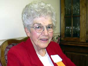 
Mae Harvey Gross played in 1938 and '39.   (MPR Photo/Jayne Solinger)