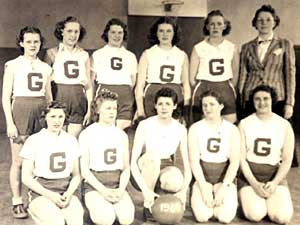 
The 1939 team -- the last one to play before competitive girls sports was banned in Minnesota. (Photo courtesy of Dorothy McIntyre)