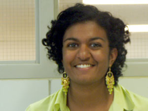 
Priya Sury, a senior at Roseville Area High School, will report on the government delegation.  (MPR Photo/Tim Pugmire)