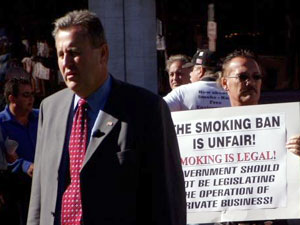 
Commissioner Mark Stenglein is the author of the amendment to the county's smoking ban ordinance. (MPR Photo/Brandt Williams)