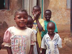 
Esther, front left, became one of Uganda's two million orphans when her parents died of AIDS, and she's lived with HIV since birth. (Photo: Jonah Eller-Isaacs)