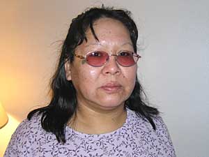 
Few people have been as personally affected by violence as Leech Lake tribal member Ernestine Morgan-Johnson. Johnson's son is serving a 27-year prison sentence for killing her ex-husband and stabbing two other people. Morgan-Johnson's sister is in prison, too, for killing the sister's boyfriend. And just a few weeks ago, Morgan-Johnson's brother-in-law was stabbed to death by a neighbor. Morgan-Johnson says the community's grief can't be put into words. (MPR Photo/Tom Robertson)