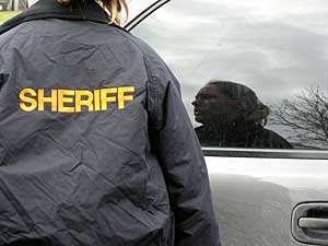 
Wright County drug agent Rebecca Howell has seen her share of meth labs over the years.  Howell says Minnesota new meth law has decreased the number of labs in the state, but she says a big concern now is the amount of meth entering the state from Mexico.  (MPR Photo/Tim Post)