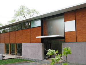 
Charlie Lazor's home in Kenwood is the model for his FlatPak line of prefabricated houses.  (Image Courtesy of Lazor Office)