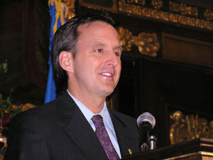 
Gov. Pawlenty said the ruling is troubling because agreements like the one reached seven years ago with tobacco companies shouldn't tie the hands of lawmakers to do business in the future. (MPR Photo/Tom Scheck)