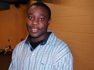 
Urban Youth Conservation outreach worker Antwon Davis is a 23 year old former gang member (MPR photo/Dan Olson)