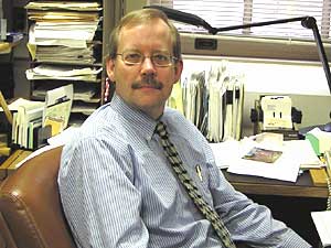 
Dr. Dana Johnson founded the International Adoption Clinic 20 years ago, after his own experience adopting a child from another country. (MPR Photo/Greta Cunningham)