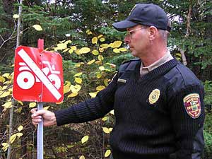 
People who enjoy hiking and skiing say the noise, fumes, and damage that come with ATVs ruin the experience of enjoying the forest. (MPR File Photo)